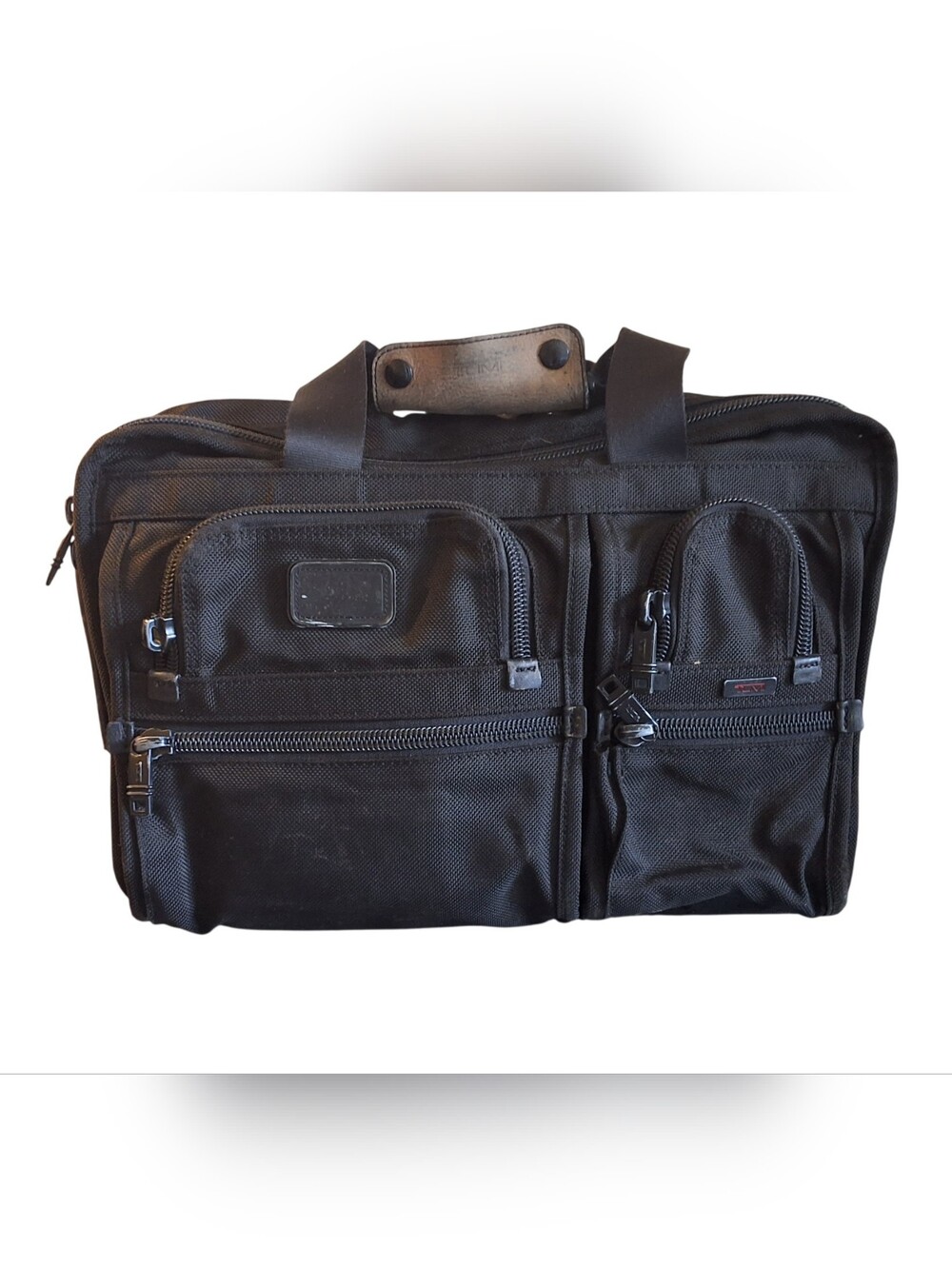 TUMI 26180DH Expandable Organizer Laptop Briefcase Black Ballistic Nylon Bag